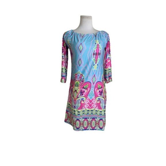 XINYAN Multi_Color Dress. Sz L - Picture 4 of 4